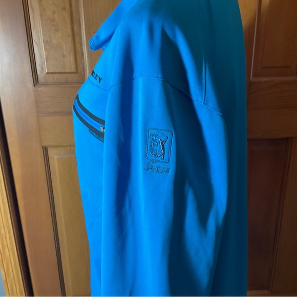 Men’s Oakley pullover. Sz XL. EUC PGA Tour vibrant blue - Picture 7 of 7